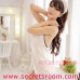 Sexy Halter Neck Front Split Silky Babydoll Lingerie with G-string Set